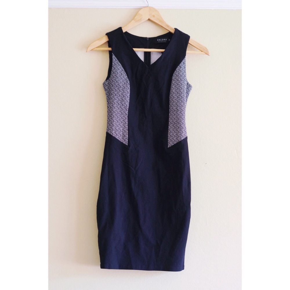 ZALORA colorblock sheath dress